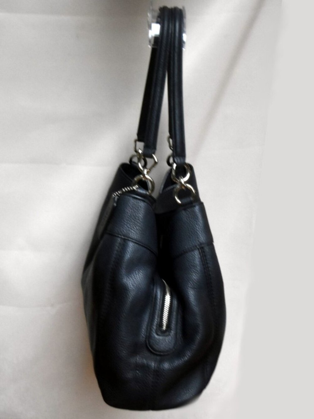 Coach Lexy Shoulder Bag Black Pebble Leather F57545 - Picture 7 of 12